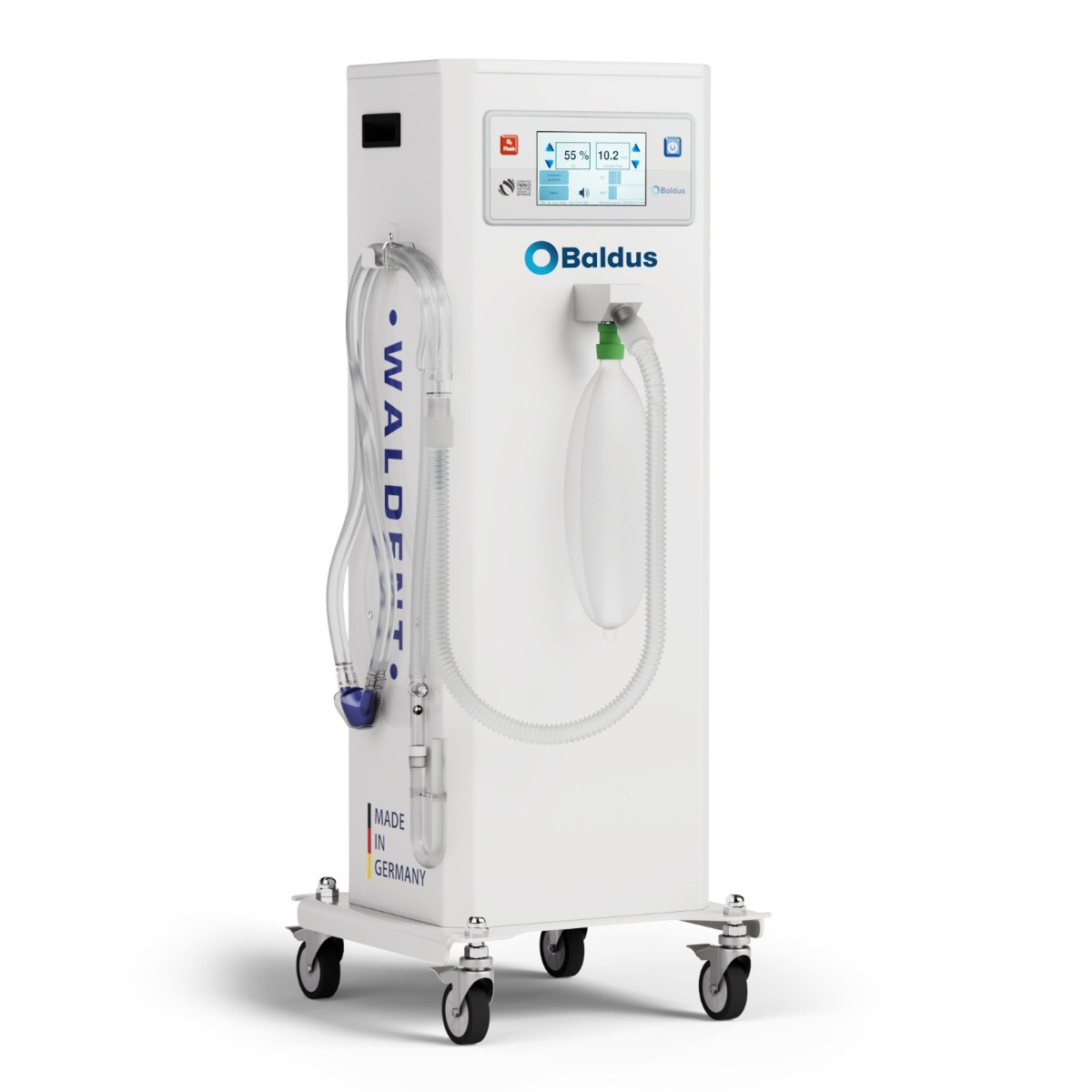 Baldus Touch - 70 Oxygen-Nitrous Oxide Mixer Unit With Encased Cart