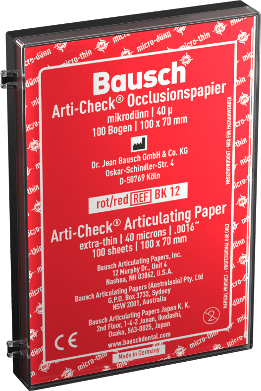 Bausch Articulating Paper Box Size 100 x 70 - 100 Sheets Red - BK 12