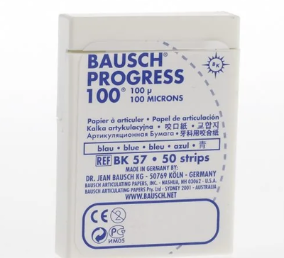 Bausch Articulating Plastic Dispenser 50 Strips Blue - BK 57