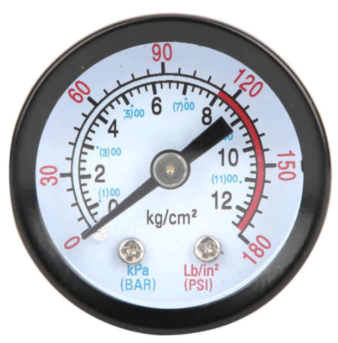 Dental Compressor Pressure Gauge Meter - Large Size