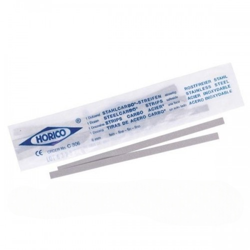 Horico Steel Carbo Abrasive IPR Strips 4mm - Double Sided (Medium Grit)