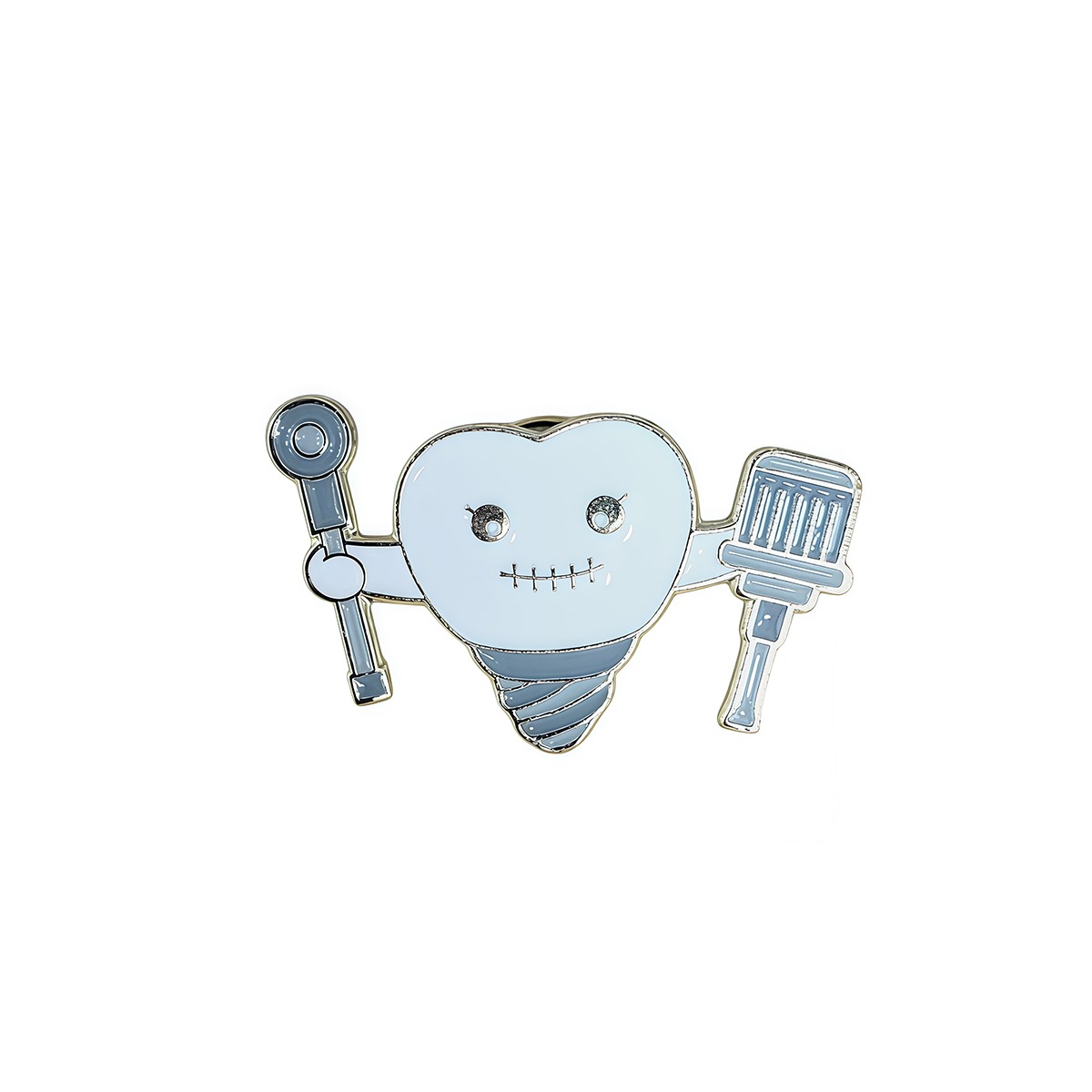 iDENTical Implant With Ratchet & Driver Tooth Shape Brooch - Pack Of 1 (ZYR-7360)