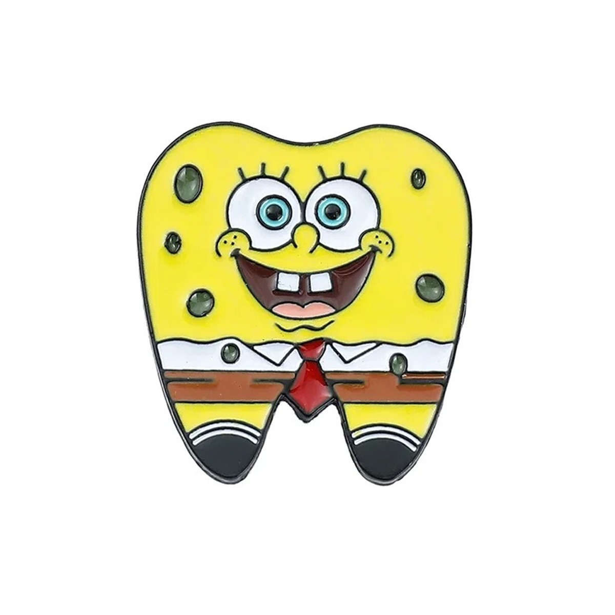 iDENTical SpongeBob Tooth Shape Brooch - Pack of 1 (ZYR-7013)