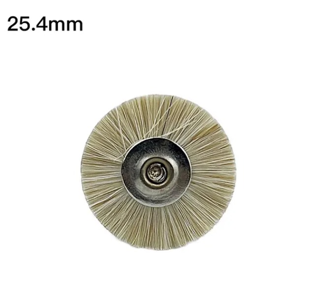 Jinguang White Denture Polishing Wool Brush HP - 25.4mm