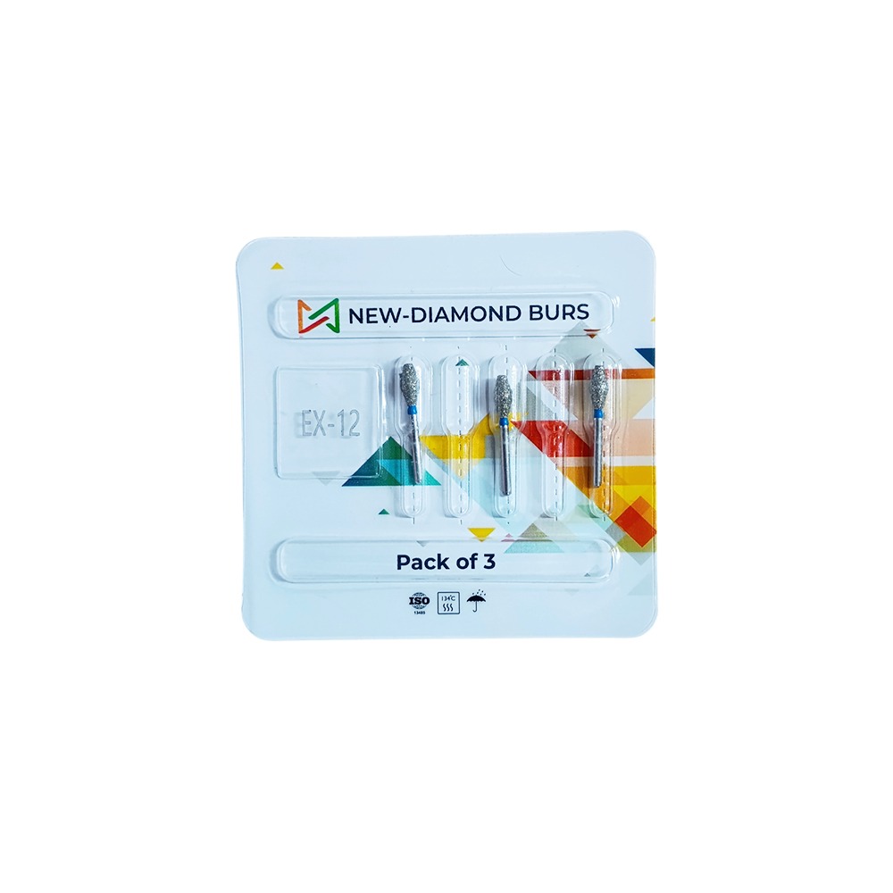 NewDiamond Special (Extra) Shape Diamond Bur EX-12 (Pack of 3)