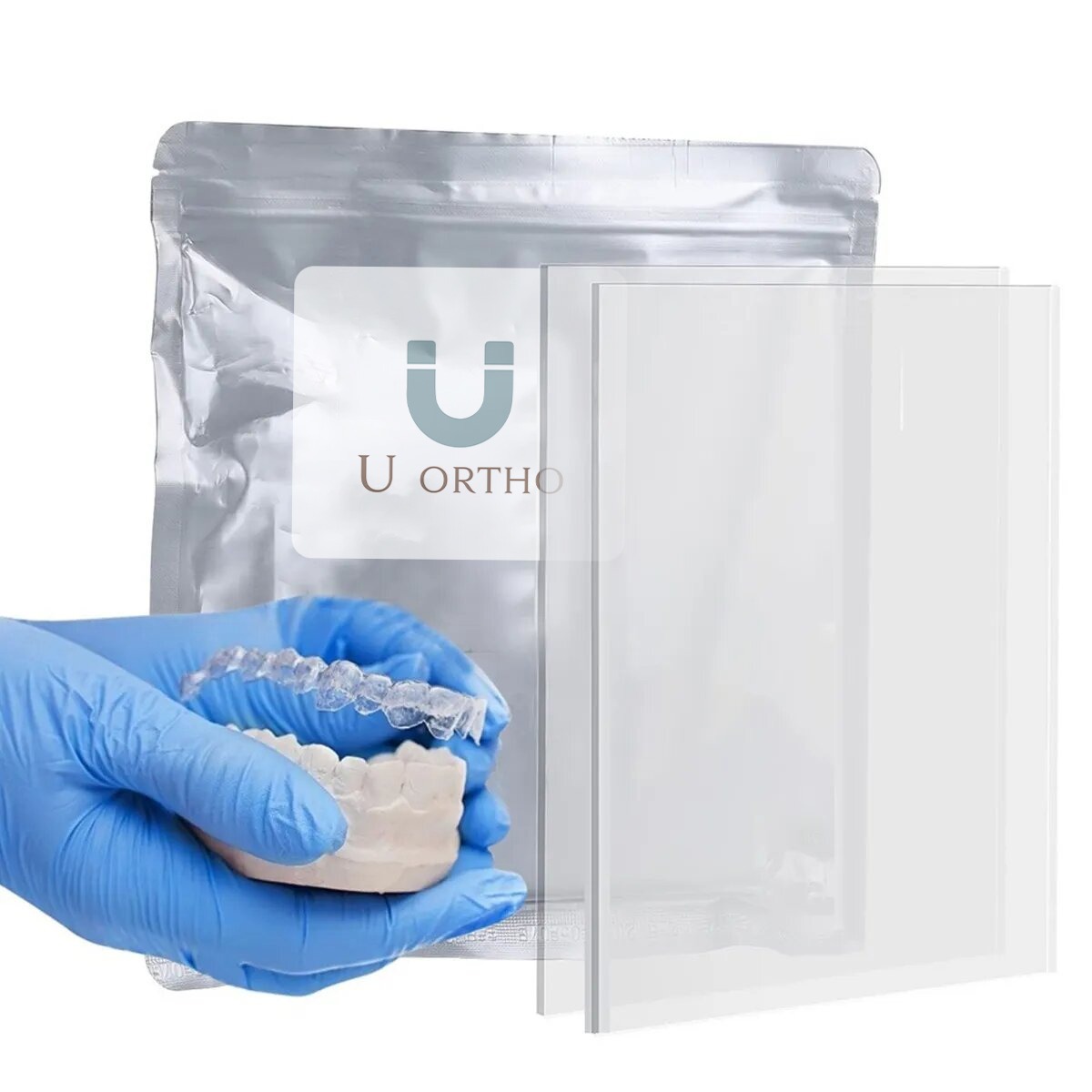 U Ortho Vacuum Forming Bleaching Sheets - Soft (Square 1.5mm)
