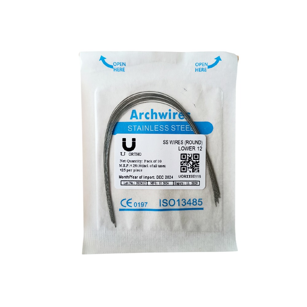U Ortho Ss Wires (Round) Lower 12