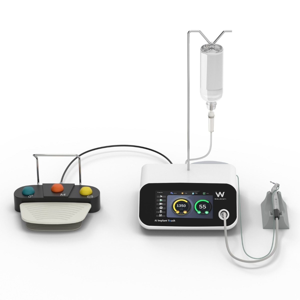 Waldent Ai Implant Touch Implant Motor With 1 Fiberoptic Implant Handpiece