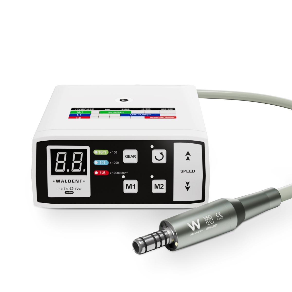 Waldent TurboDrive Brushless LED Electric Motor With 1:5 Increasing Handpiece (W-146)