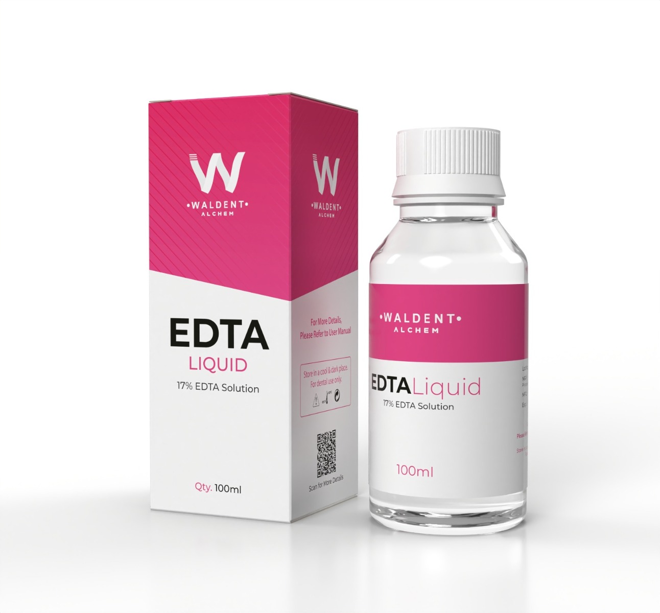 Waldent EDTA Liquid 100ml - Chelating Irrigation Solution For Endodontic Canal Cleaning