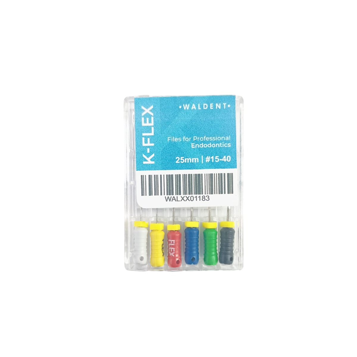 Waldent K-Flex Files 25mm Assorted #15-40