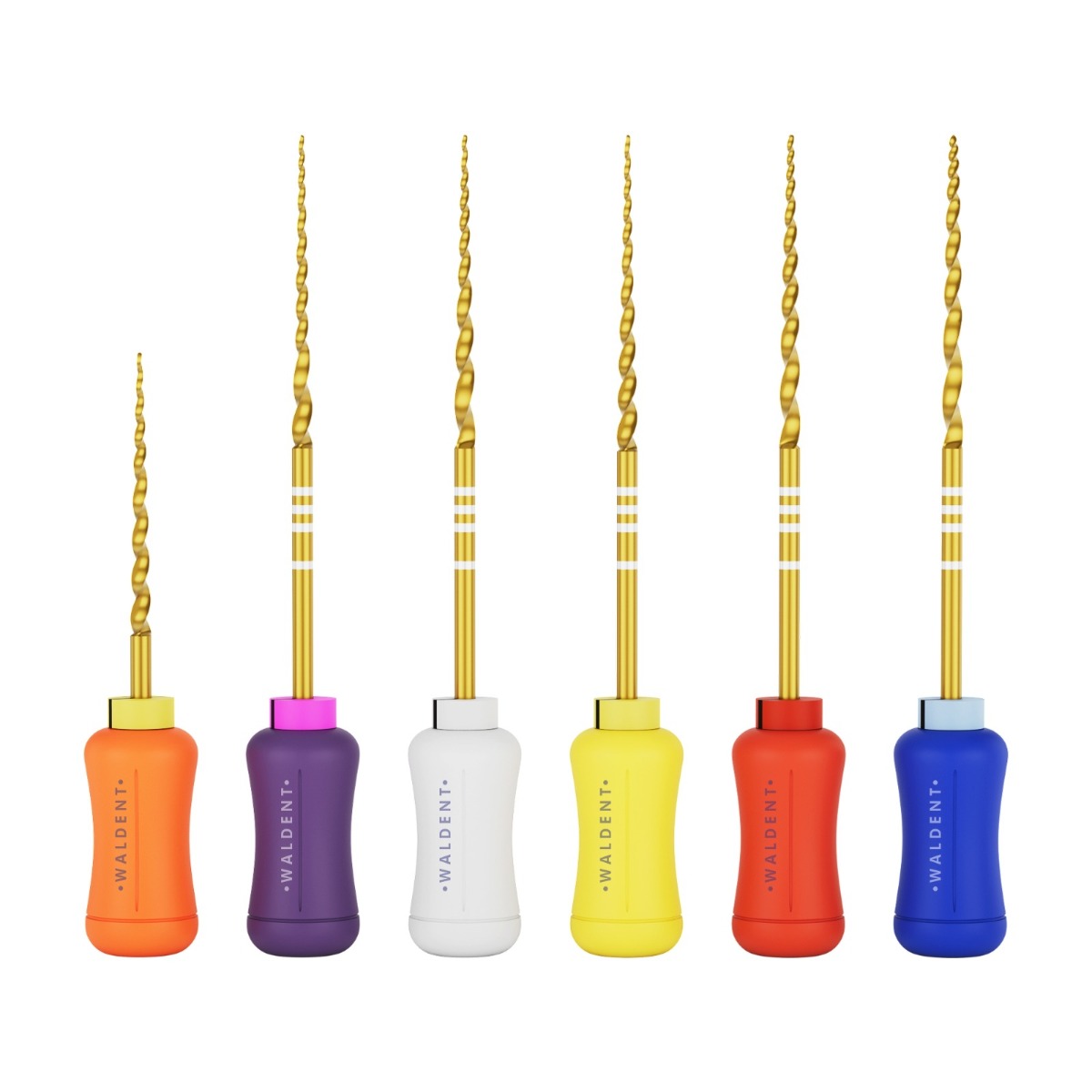 Waldent Progressive Taper Gold Hand files
