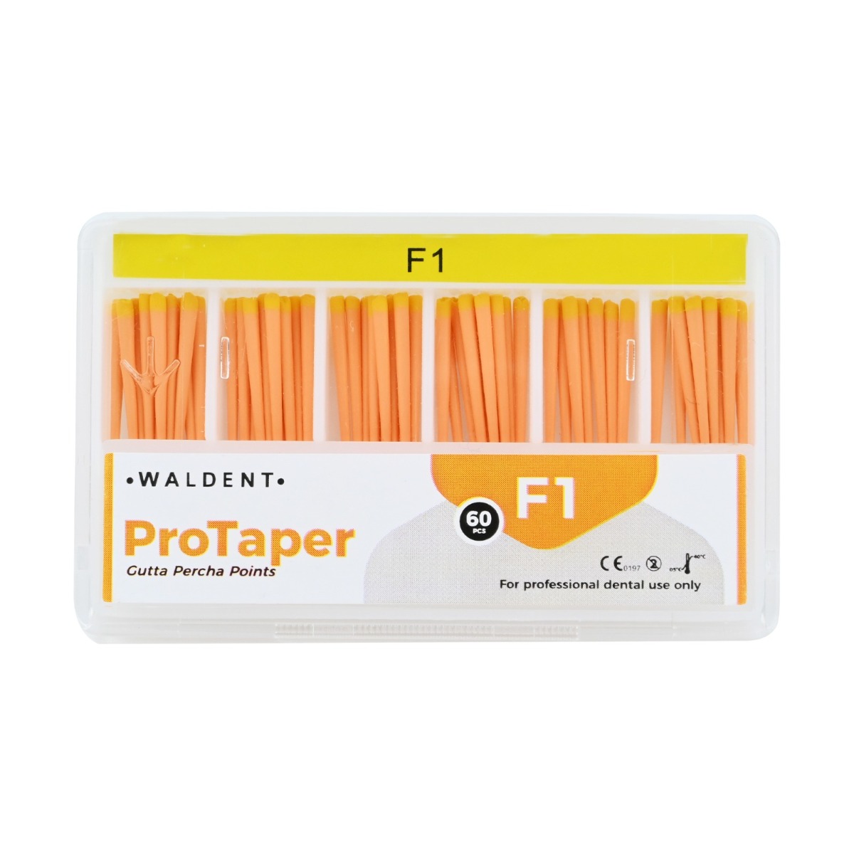 Waldent Progressive Taper Gutta Percha Points (ProTaper Compatible) #F1