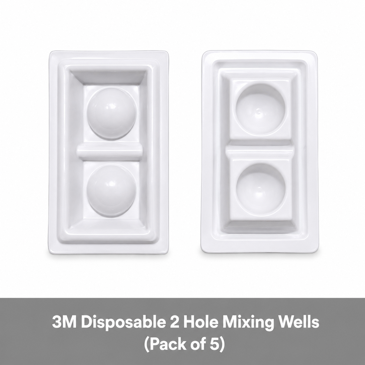 3M Disposable 2 Hole Mixing Wells (Pack of 5)
