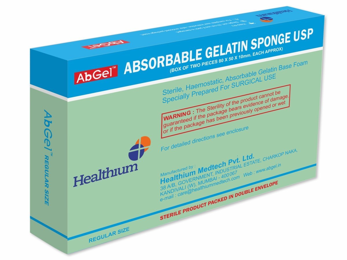 Abgel Sponge USP - Box Of Ten Pieces (20mm X 20mm X 7mm)