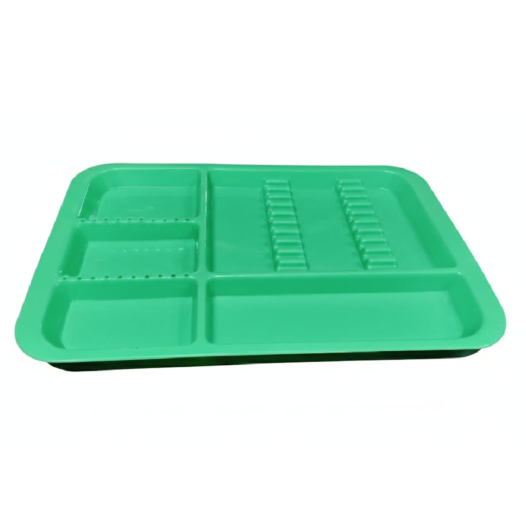 ET Dental Clinical Instrument Tray - Green