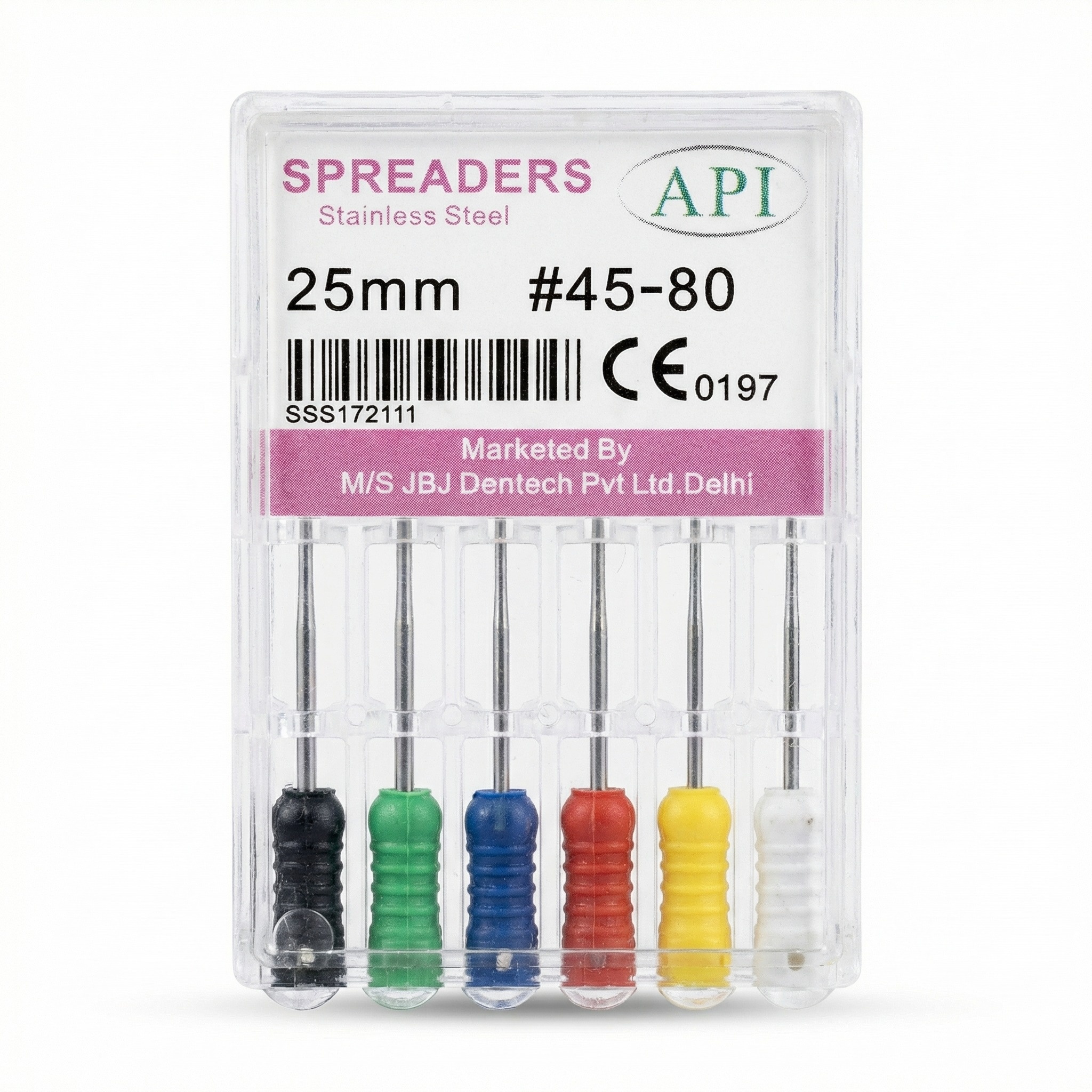 API Ni-Ti Spreaders 25mm Assorted #45-80