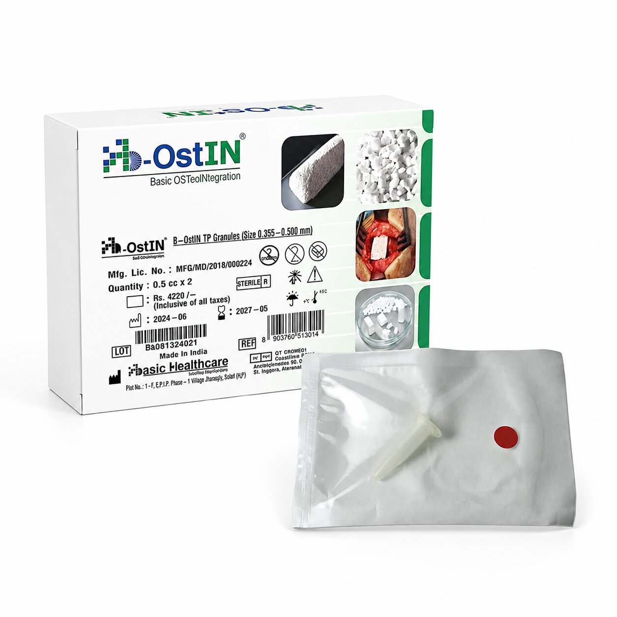 B-Ostin TP Bonegraft Materials 0.355 - 0.500mm