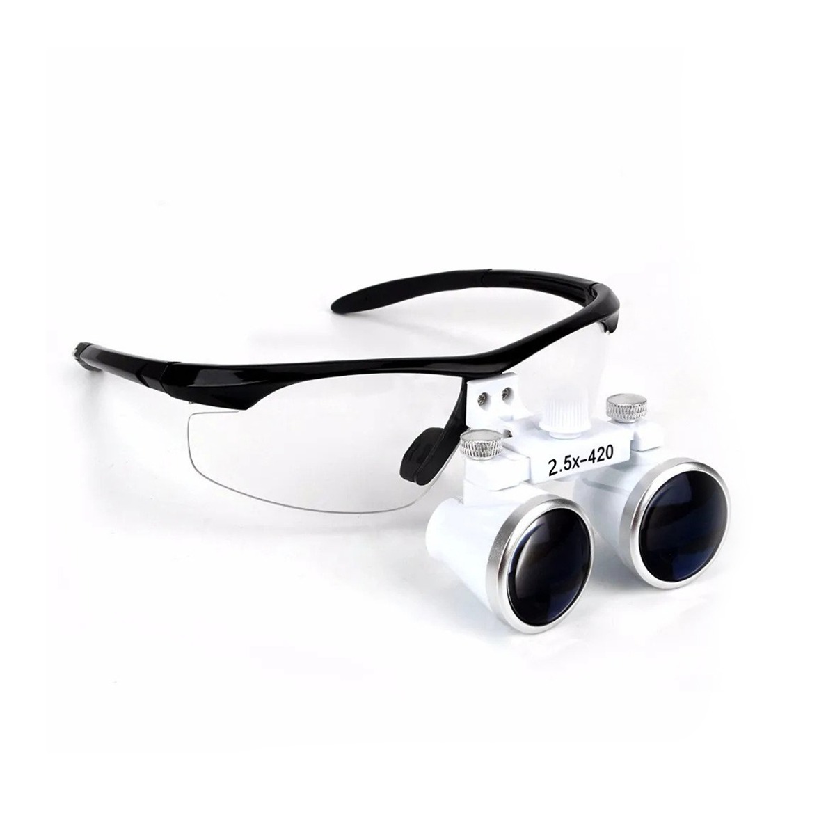 Endoking Dental Loupes 2.5x With Plastic Frame (Led HeadLight Free) -Black