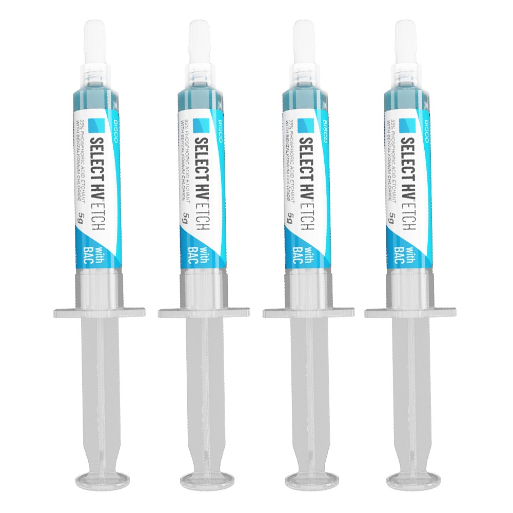 Bisco Select HV Etch 35% High Viscosity Phosphoric Acid Etchant With BAC Refill Pack (Pack of 4)