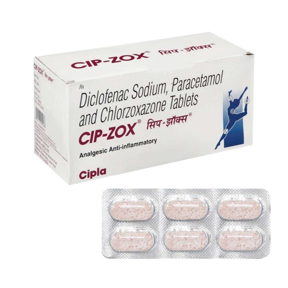Cipla Cip-Zox Tablets (6 Tablets/Strip) - Pack of 50 Strips