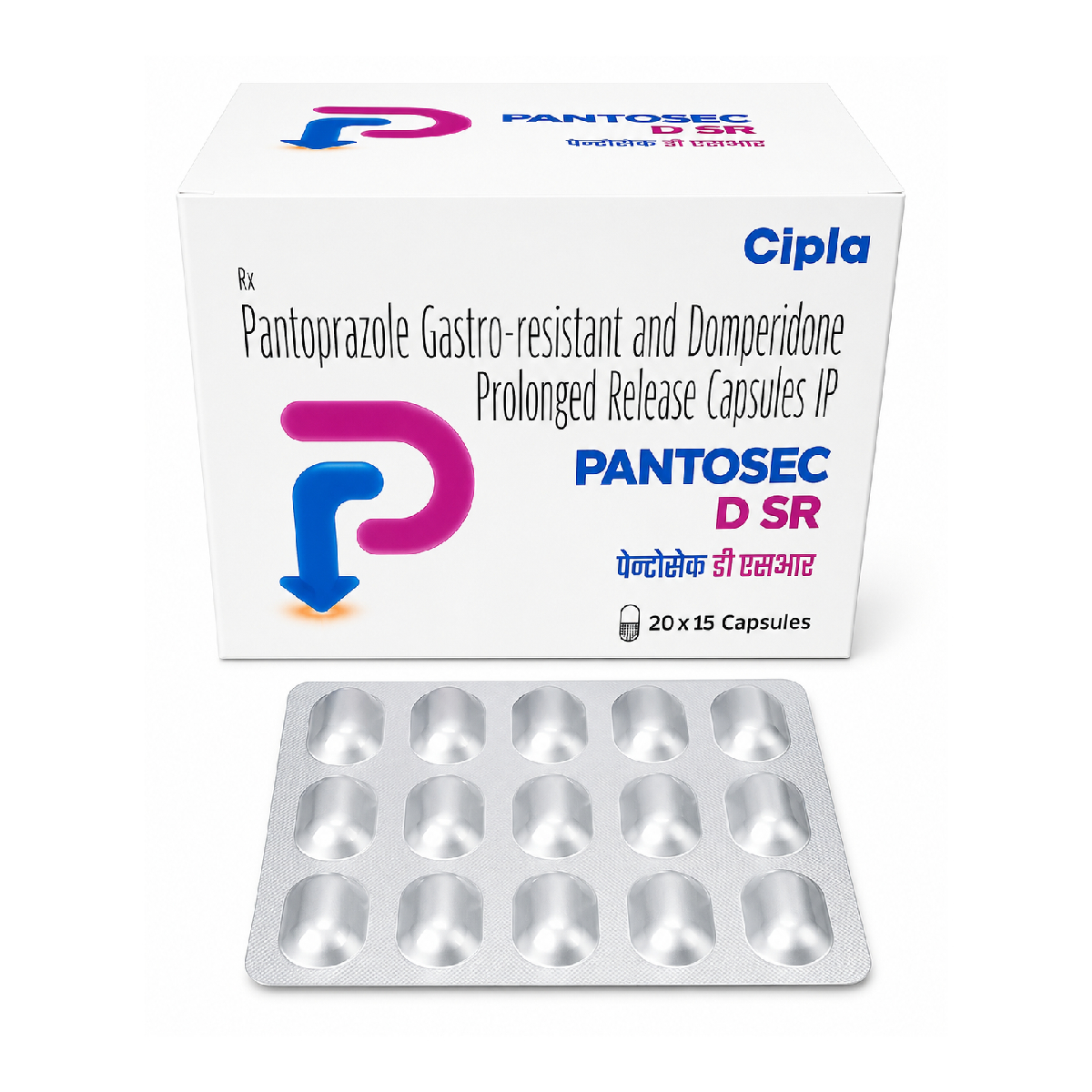 Cipla Pantosec D SR Capsules | Pantoprazole 40mg + Domperidone 30mg