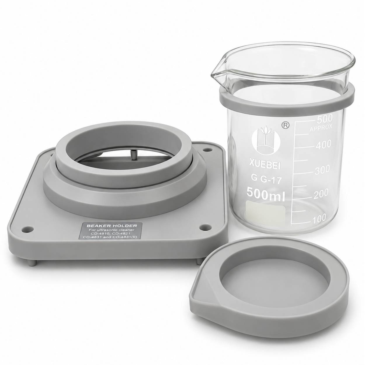 Codyson Glass Beaker & Holder for Ultrasonic Cleaner (500ml)