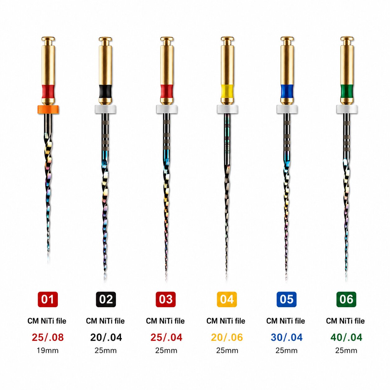 Coltene Hyflex Rotary Files 6% 25mm