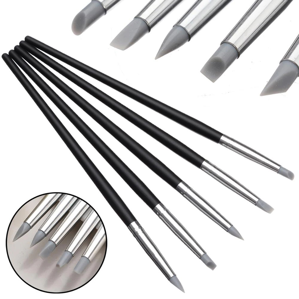 Composite Silicone Brushes Set Of 5