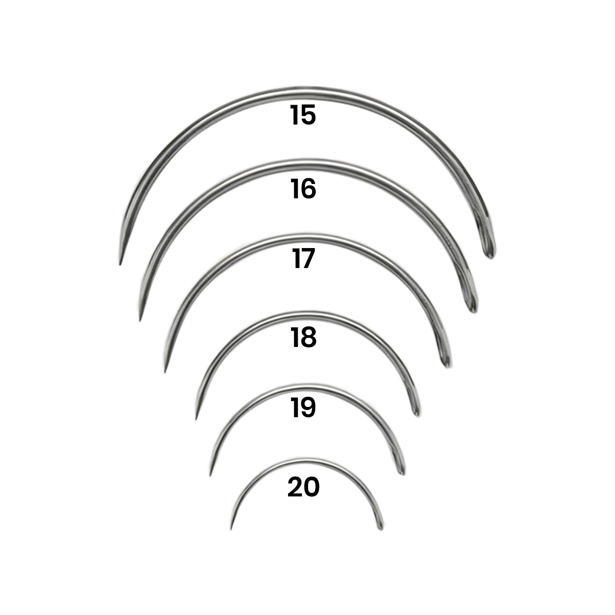 Crown Stainless Steel Half Circle Cutting Suture Needle