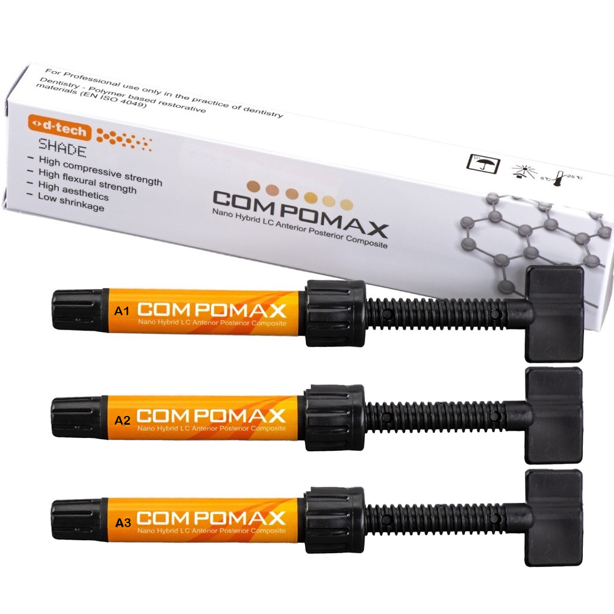 D-Tech Compomax Anterior Posterior Composite Refills