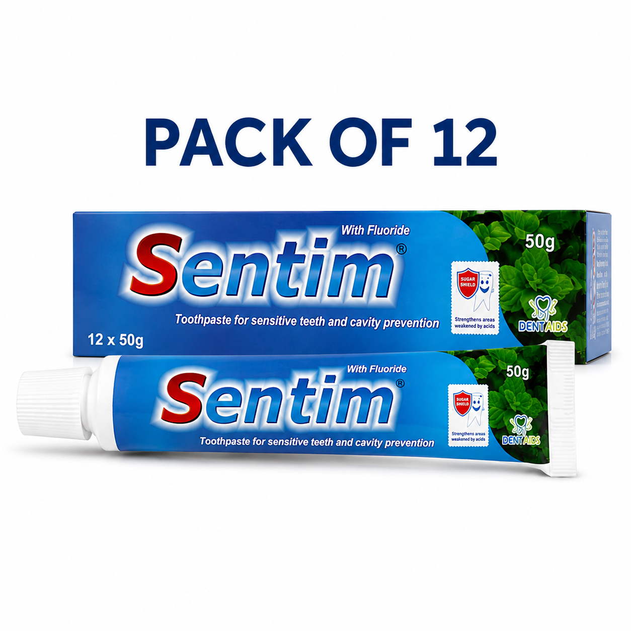 Dentaids Sentim Toothpaste - 50 Gms (Pack Of 12)