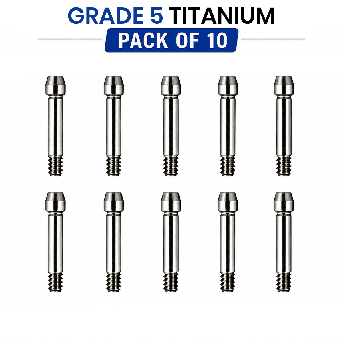 Dentaltech Abutment Screw - OSSTEM-M Implant Compatible (Pack of 10)