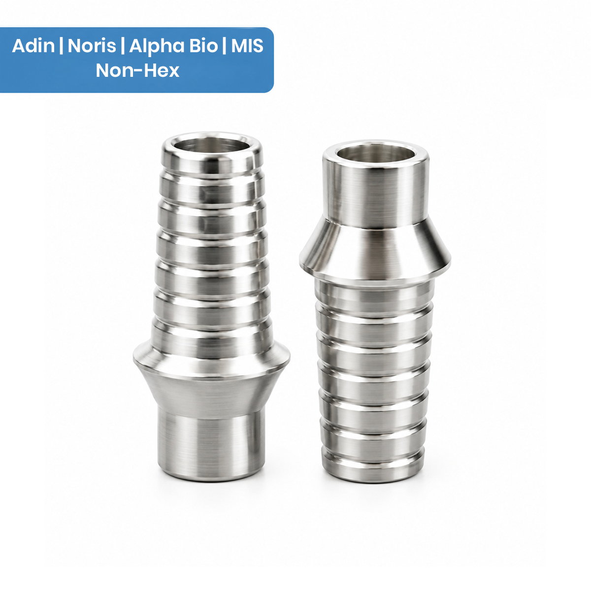 Dentaltech Adin | Noris | Alpha Bio | MIS Compatible Ti Base - Non Hex