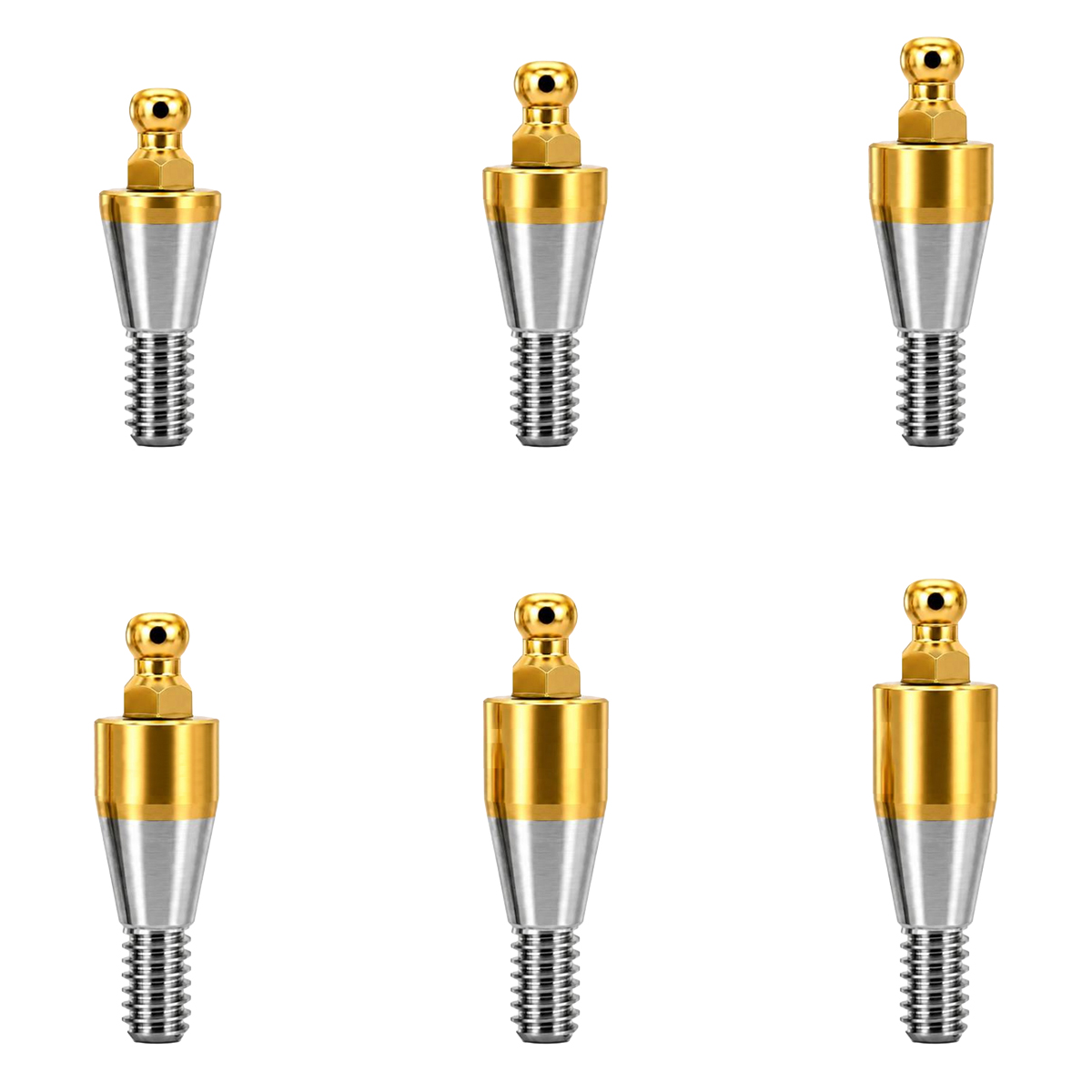 Dentaltech Ball Abutments - Dentium Superline / Dio/ Megagen / Dentis/ CoWellMedi Implant Compatible