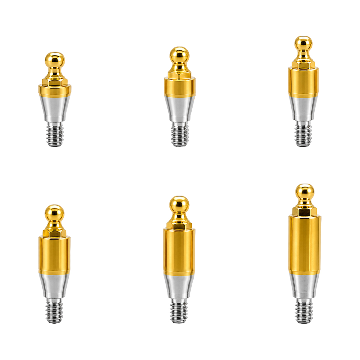 Dentaltech Ball Abutments - Osstem Mini Implant Compatible