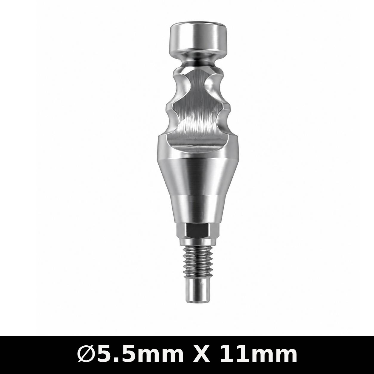 Dentaltech Close Tray Impression Coping ∅5.5mm X 11mm - Dentium Superline / Dio/ Megagen / Dentis/ CoWellMedi Implant Compatible
