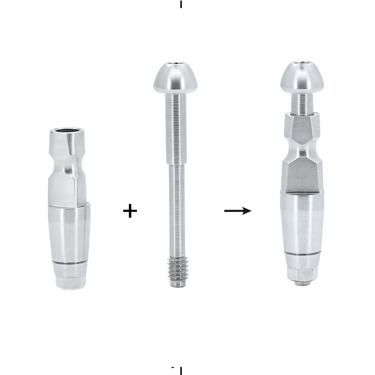 Dentaltech Close Tray Impression Coping Mini ∅4.5mm X 11mm - Osstem Mini Implant Compatible