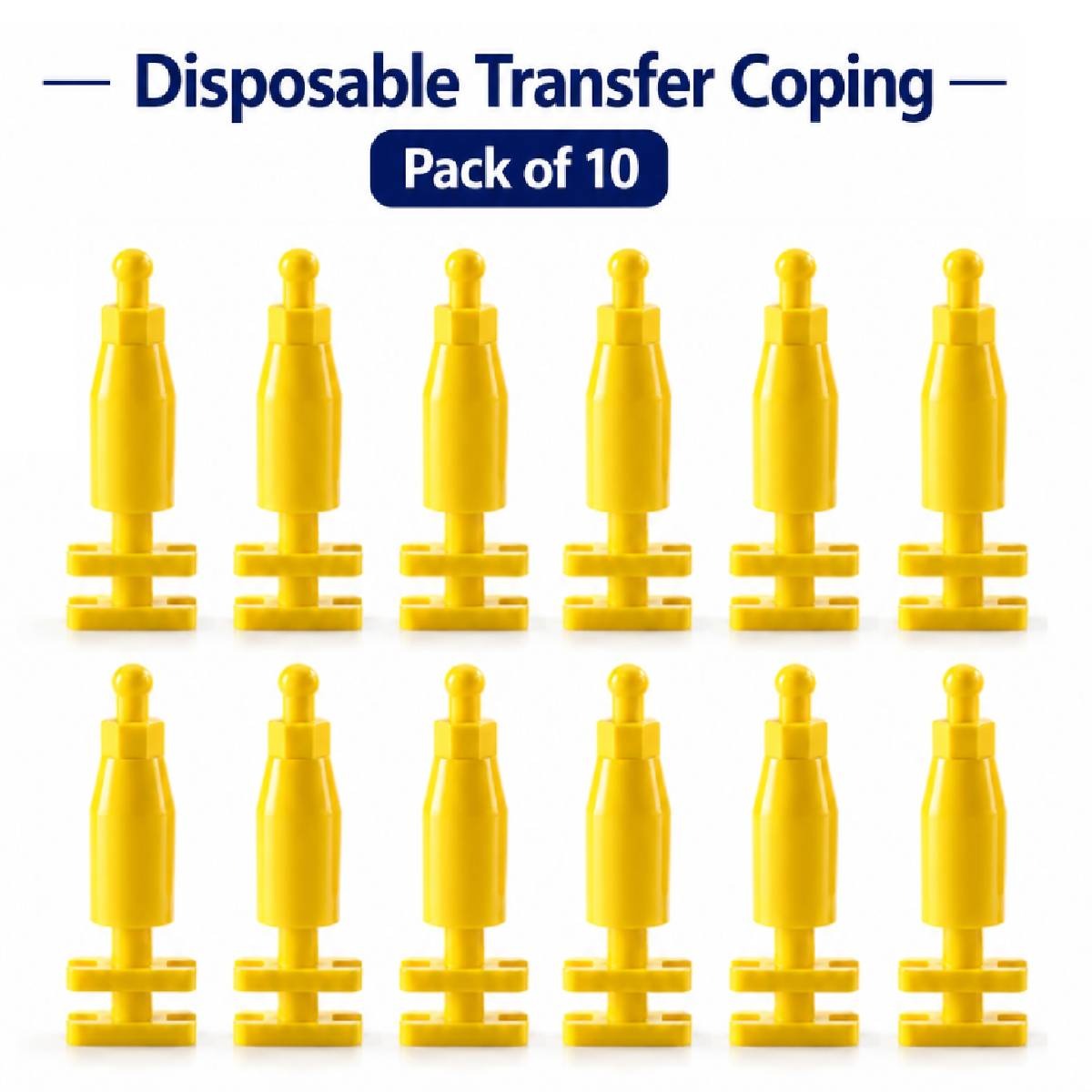 Dentaltech Disposable Transfer Coping - Dentium Superline / DIO/ Megagen / Dentis/ CoWellMedi Implant Compatible (Pack of 10)
