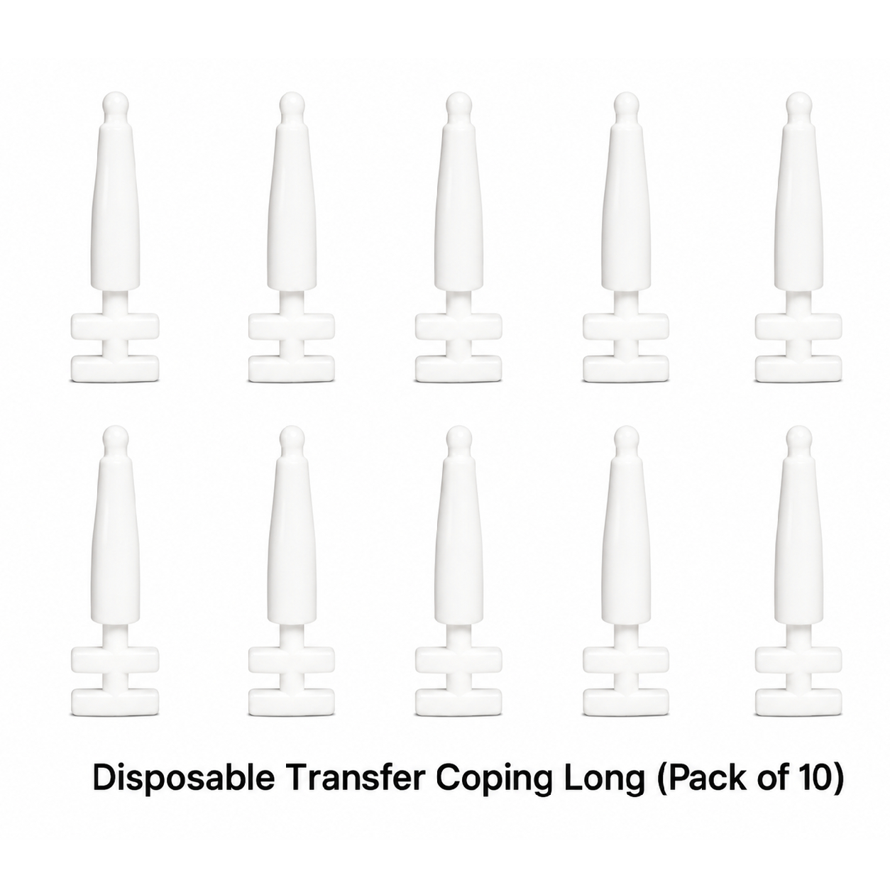 Dentaltech Disposable Transfer Coping Long - Nobel Biocare NP Implant Compatible (Pack of 10)