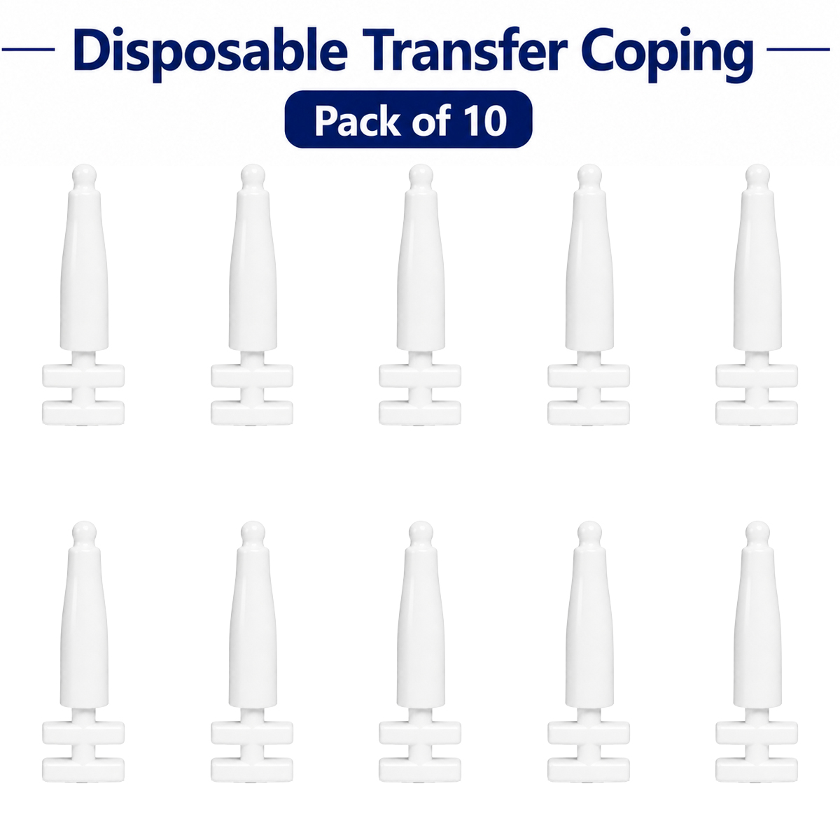 Dentaltech Disposable Transfer Coping - Nobel Biocare NP Implant Compatible (Pack of 10)