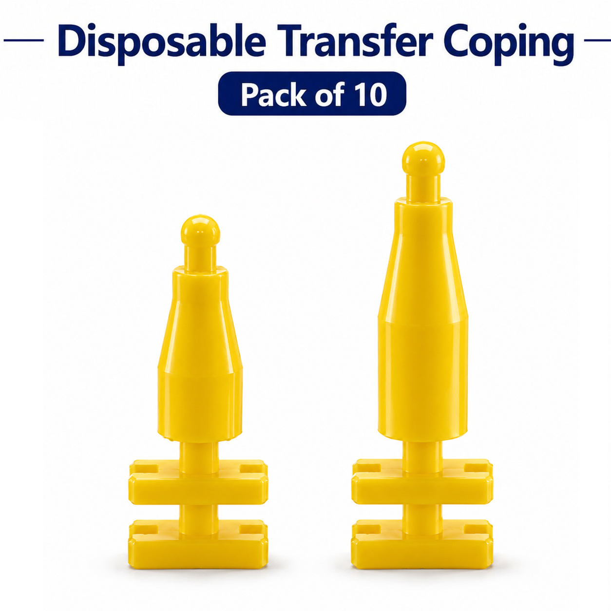 Dentaltech Disposable Transfer Coping - Nobel Biocare RP Implant Compatible (Pack of 10)