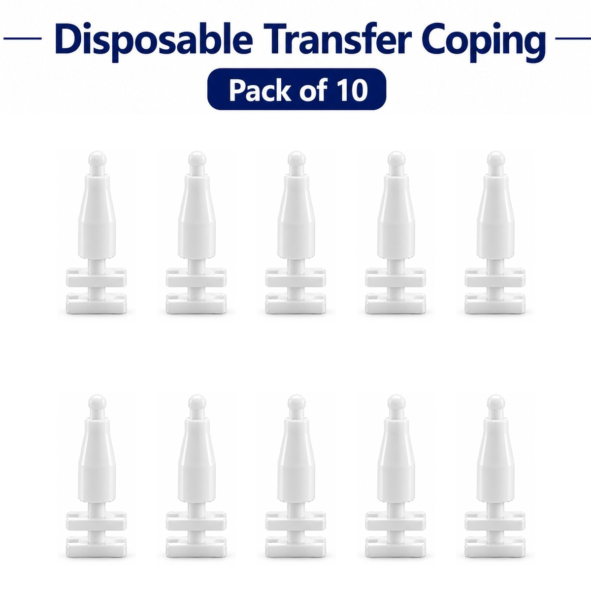 Dentaltech Disposable Transfer Coping - Straumann NC Implant Compatible (Pack of 10)