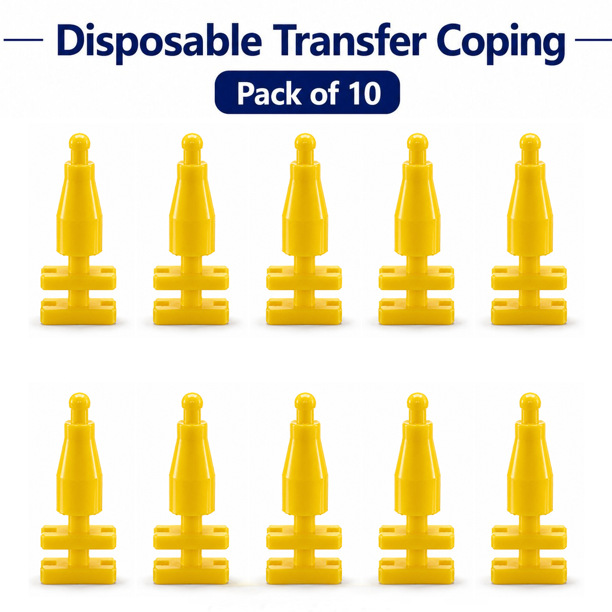 Dentaltech Disposable Transfer Coping - Straumann RC Implant Compatible (Pack of 10)