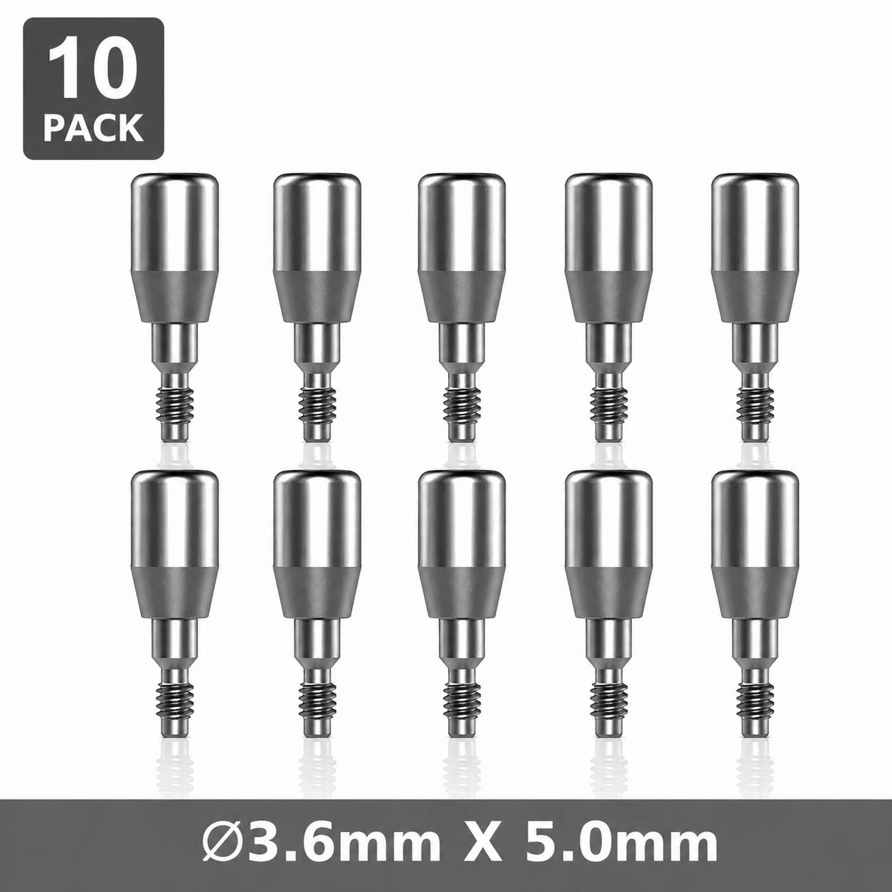 Dentaltech Healing Abutment ∅3.6mm X 5.0mm - Nobel Biocare NP Implant Compatible (Pack of 10)