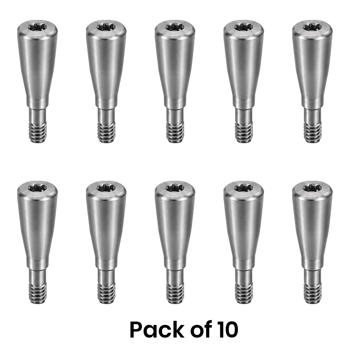 Dentaltech Healing Abutment ∅3.6mm X 5.0mm - Straumann NC Implant Compatible (ITI-NC 024.2226S) (Pack of 10)