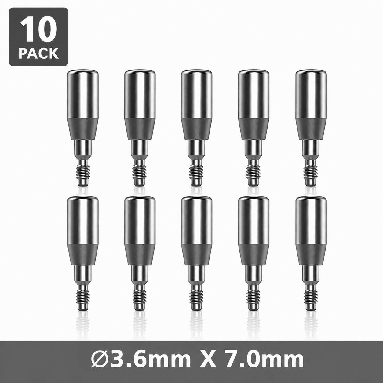 Dentaltech Healing Abutment ∅3.6mm X 7.0mm - Nobel Biocare NP Implant Compatible (Pack of 10)