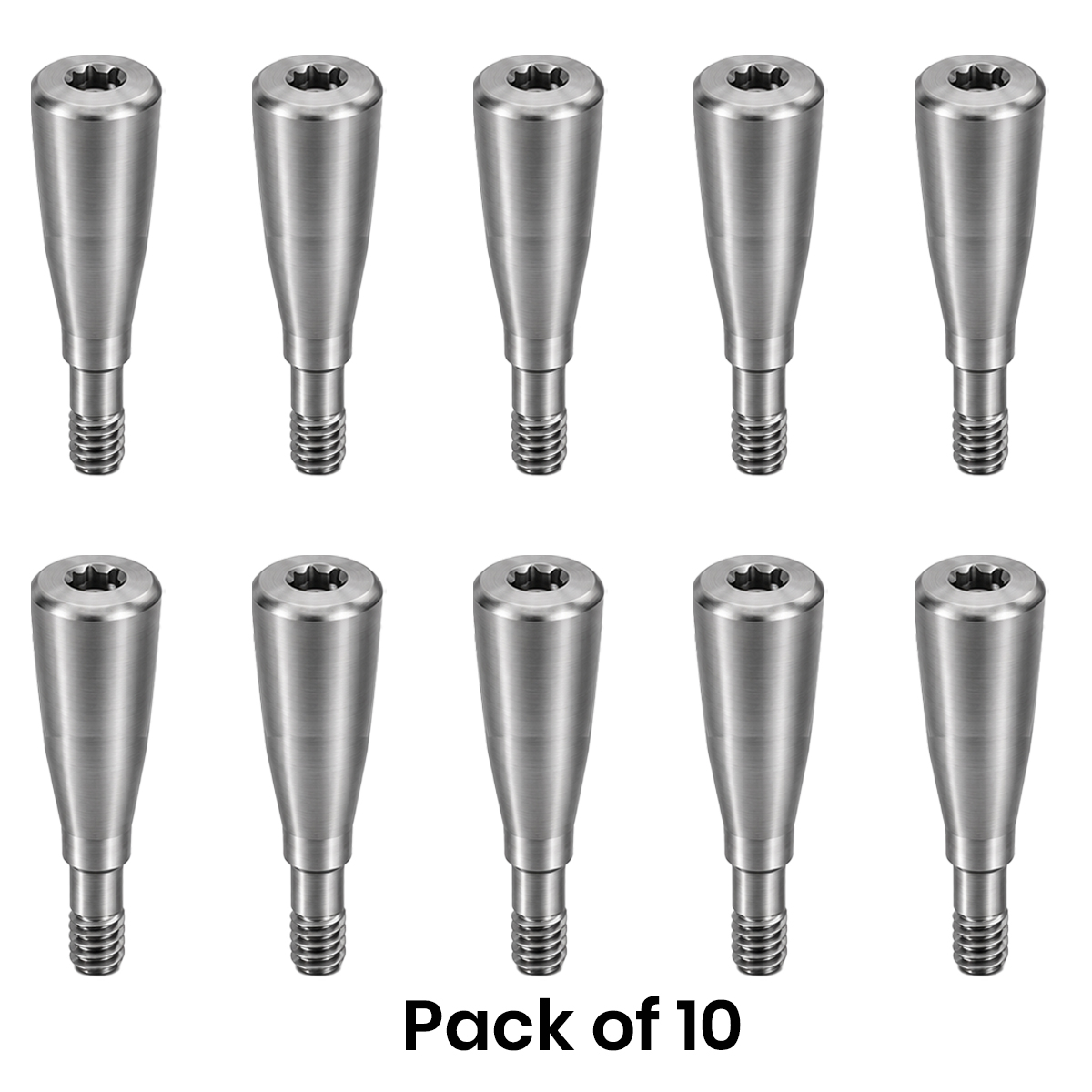 Dentaltech Healing Abutment ∅3.6mm X 7.0mm - Straumann NC Implant Compatible (ITI-NC 024.2228S) (Pack of 10)
