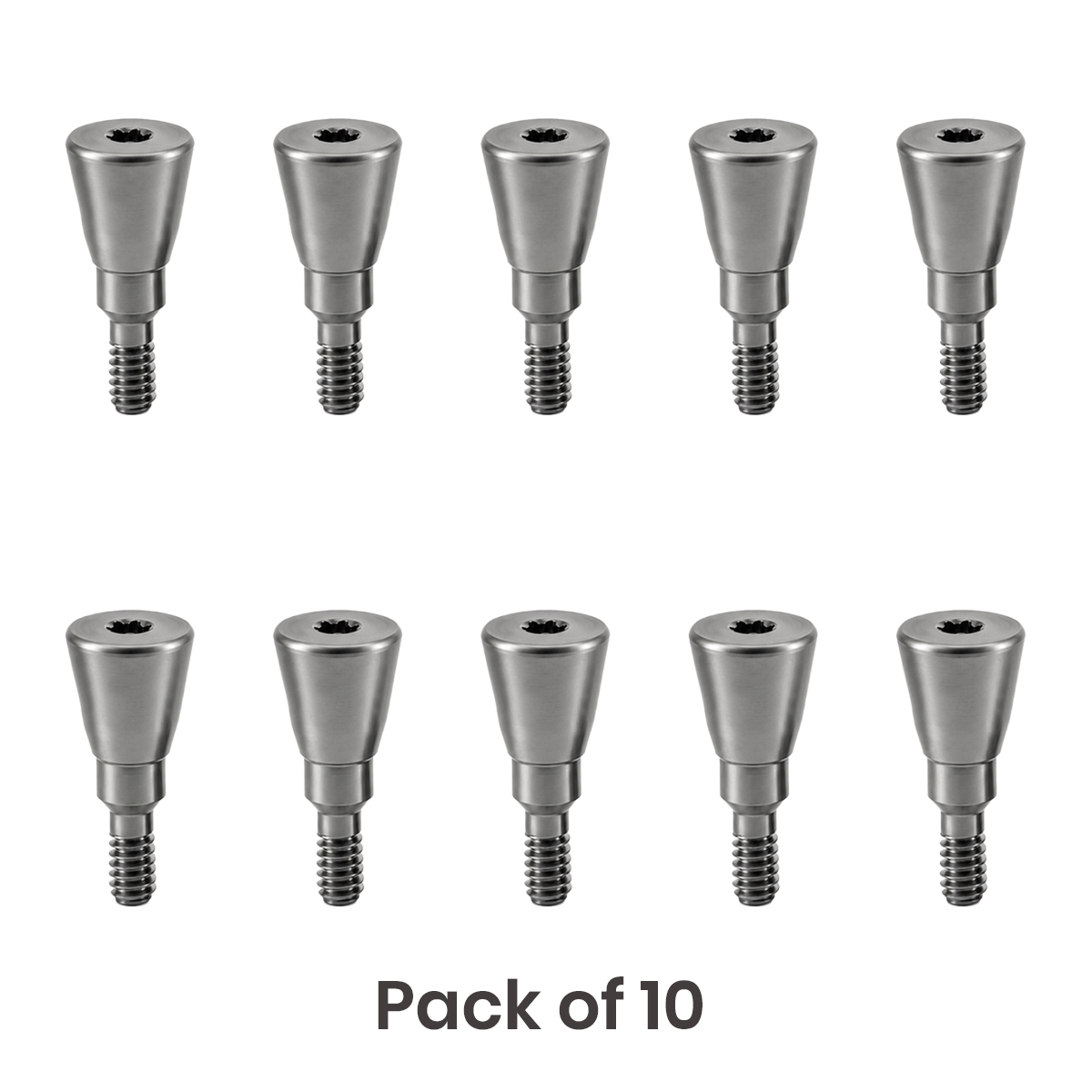 Dentaltech Healing Abutment ∅4.5mm X 4.0mm - Straumann RC Implant Compatible (ITI-RC 024.4224S) (Pack of 10)