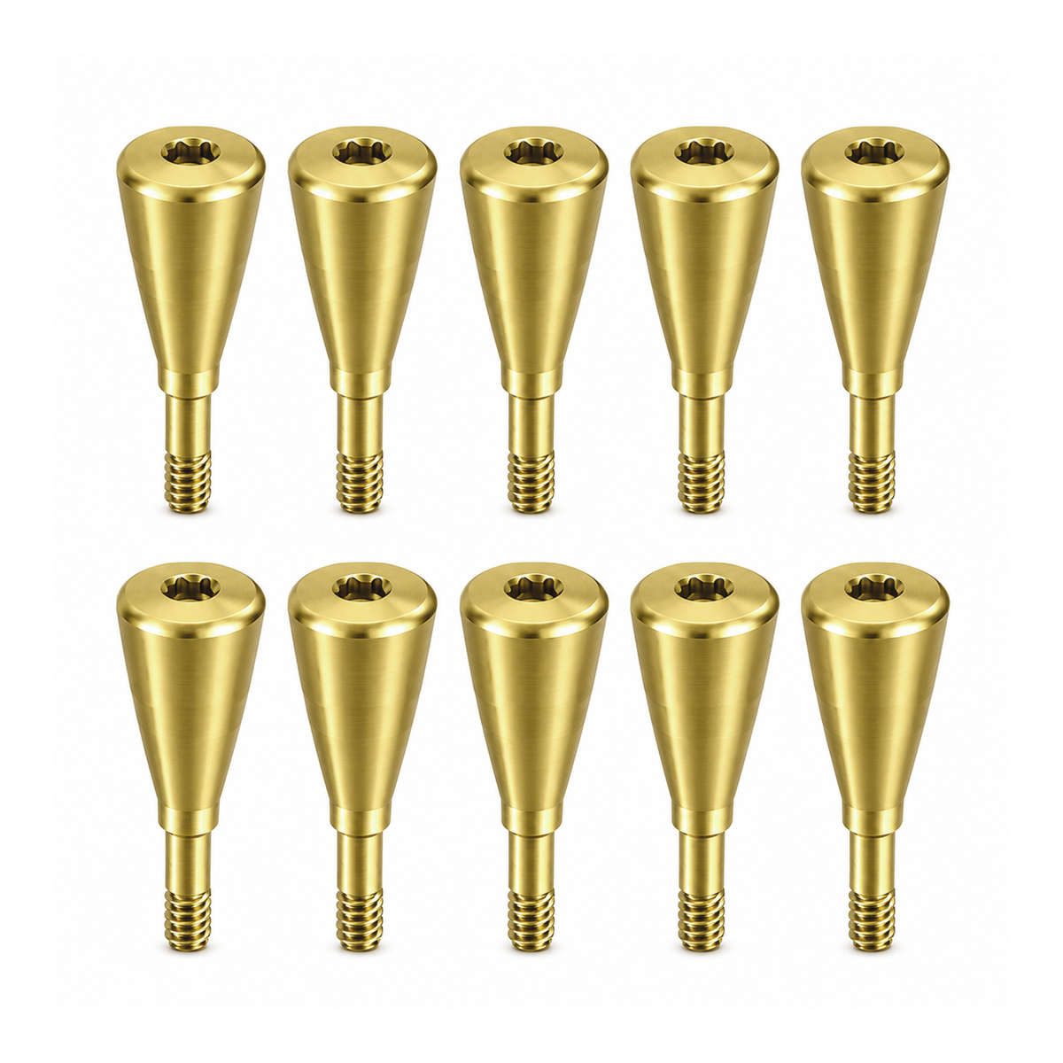 Dentaltech Healing Abutment ∅4.8mm X 5.0mm - Straumann NC Implant Compatible (ITI-NC 024.2246S) (Pack of 10)